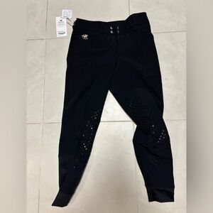 Smartpak Piper Winter Essential Breeches NWT 28R Black Equestrian Riding Pants